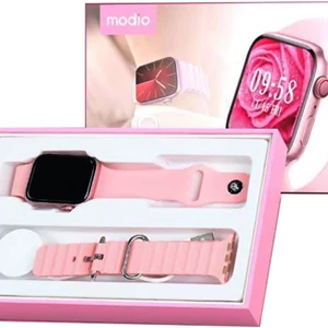 Modio MW09 Mini Smart Watch, 36mm with Wireless Charger
