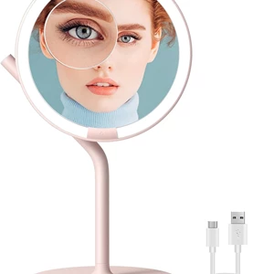 AMIRO 8'' LED Portable Vanity Mirror with Light