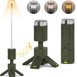 Homodoskey 3-in-1 Rechargeable Telescopic Camping Light with Speaker