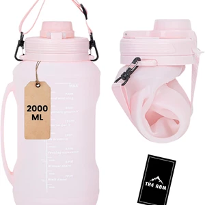 ABM 2L Collapsible Water Bottle - Leakproof & BPA-Free