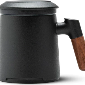 NALACAL Ceramic Tea Mug with Infuser and Lid