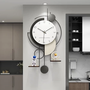 Fenuiy Large Modern Wall Clock with Silent Quartz Movement