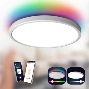 TALOYA Smart LED Ceiling Light - 15.8 Inch with RGB Backlight