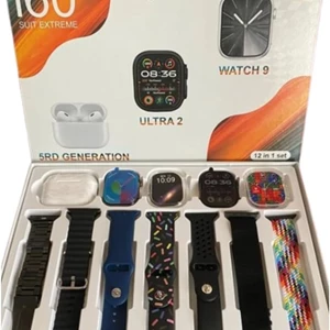 Smart Watch & Earphones, 5th Generation I60-Suit Extreme Ultra 2 (Grey)