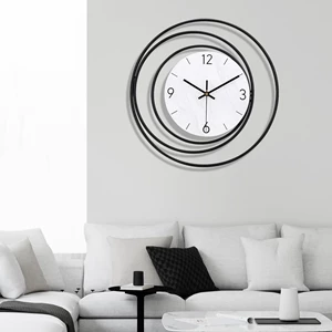 Dankeit Decorative Silent Wall Clock - White, 16x16 inch