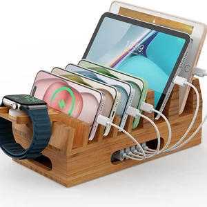 Pezin & Hulin Bamboo Charging Station Organizer