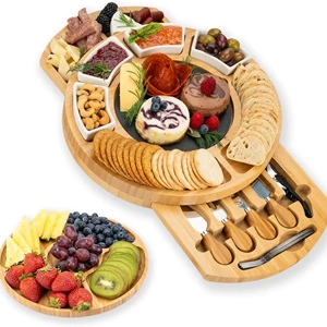 Angju Bamboo Cheese Board and Charcuterie Set