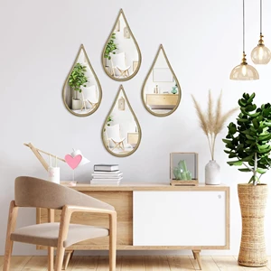 BAODANFU Teardrop Decorative Mirrors Set