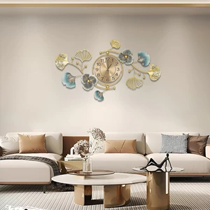 QXSXKJ 3D Metal Wall Decor with Silent Clocks