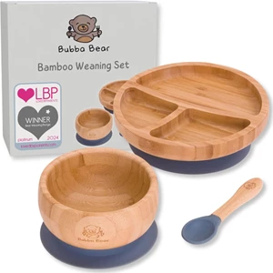 Bubba Bear Baby Bamboo Suction Set