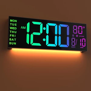 JALL 16" Large Digital Wall Mount Clock