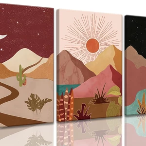 Okudolit Mountain Framed Canvas Wall Art Set of 3