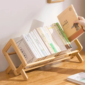 Baoly Bamboo Desktop Bookshelf Organizer