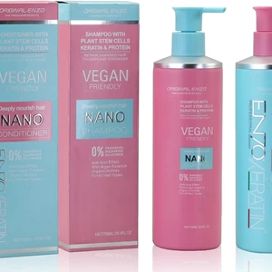 Vegan Hair Care Set: Shampoo & Conditioner with Keratin