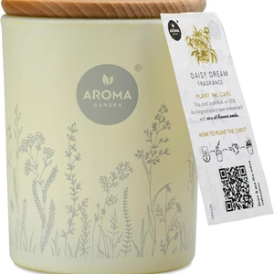 Aroma Home Fresh Garden Natural Wax Scented Candle - Daisy Dream