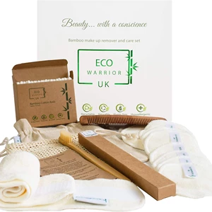 Luxury Bamboo Makeup Remover and Beauty Gift Set