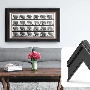 Frame My TV Deco TV Frames - Black Smart Frame for Samsung