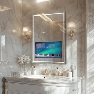 Haocrown 24x32 Inch Bathroom Vanity Smart Mirror TV