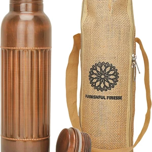 Copper Water Bottle 34 Oz Ayurvedic Pure Vessel