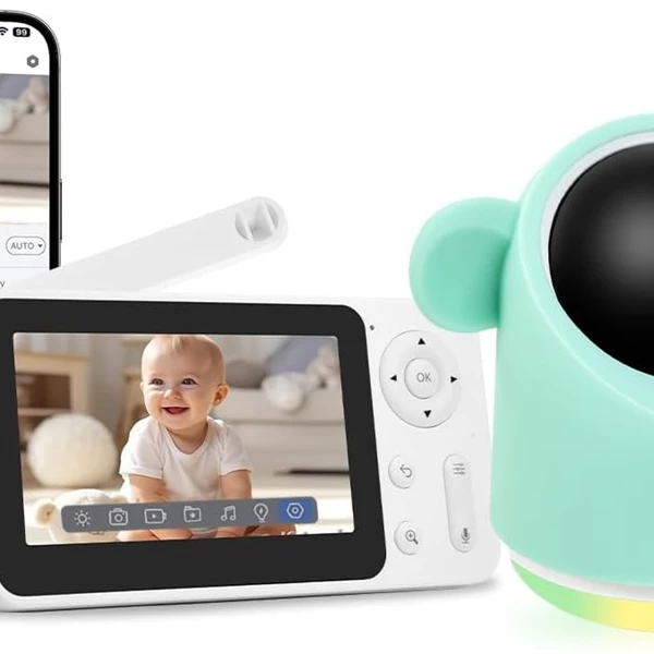 GMK Baby Monitor with Camera and Audio - 1080P WiFi, 4.3 Inch Screen