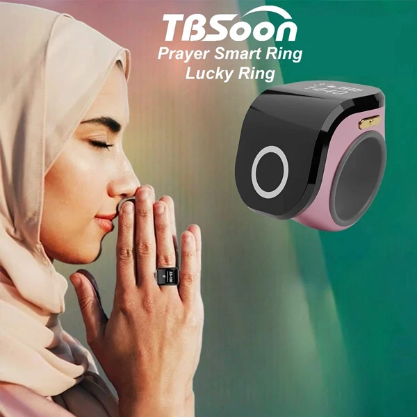Large Screen Prayer Smart Ring by TBSoon
