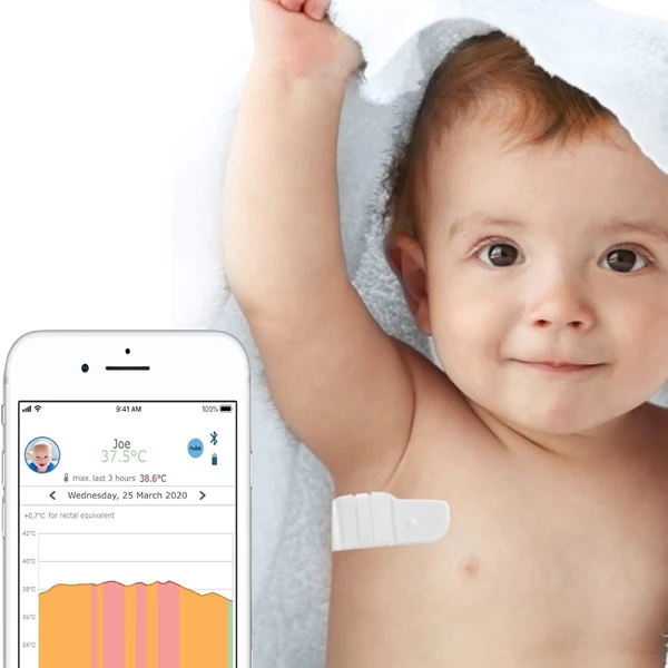 Tucky Wearable Connected Thermometer by e-TakesCare
