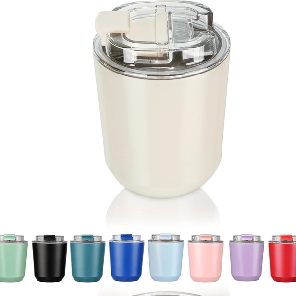 Puraville Insulated Tumblers with Lid, 10 oz Stainless Steel Coffee Mug