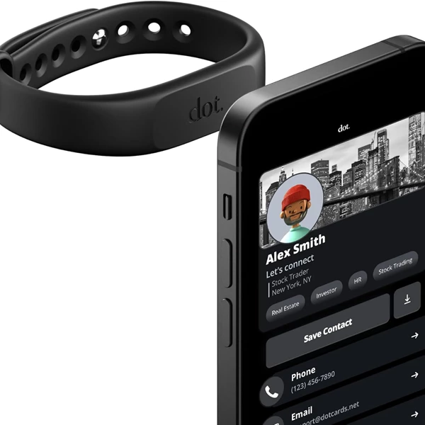 dot. Band Digital Business Card Wristband