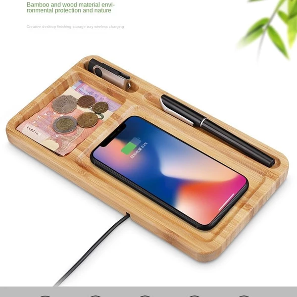 Gruattreay Bamboo and Wooden Wireless Charger