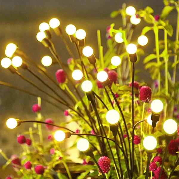 LITVERSE Solar Garden Lights - Swaying Firefly LEDs