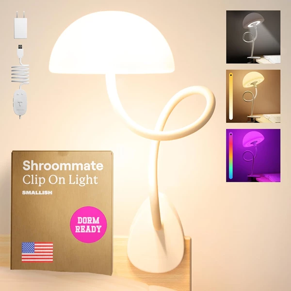 Shroommate Clip On Light and Bed Headboard Lamp