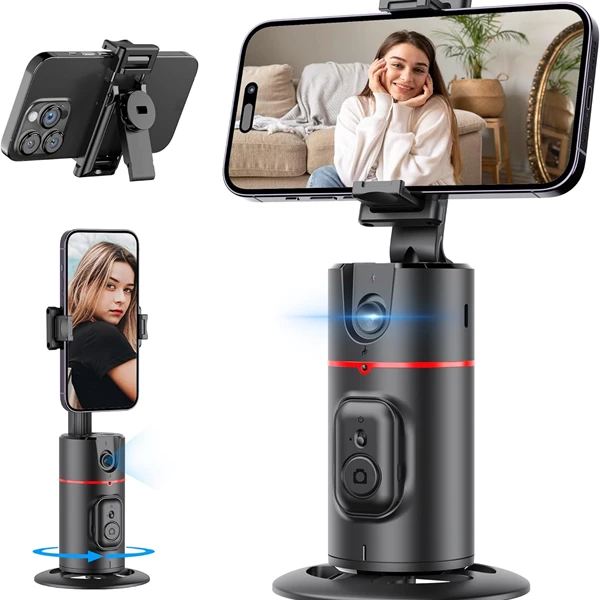 Car Face Tracking Phone Holder with 360° Rotation