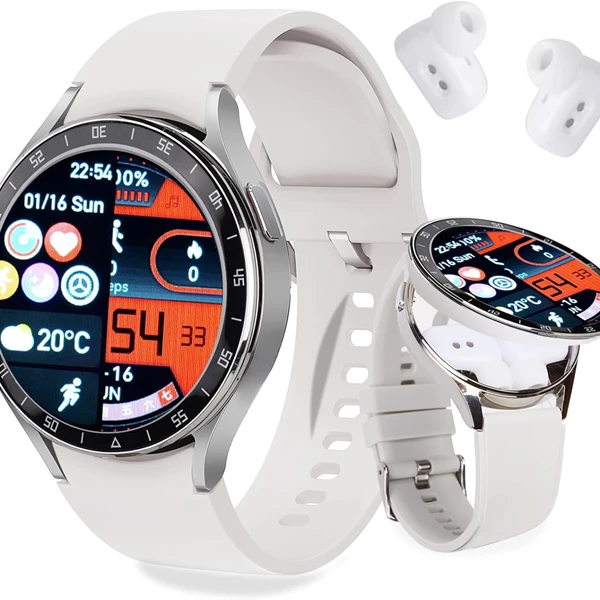 Zividodo Smart Watch with Earbuds, 2 in 1 Bluetooth Fitness Tracker