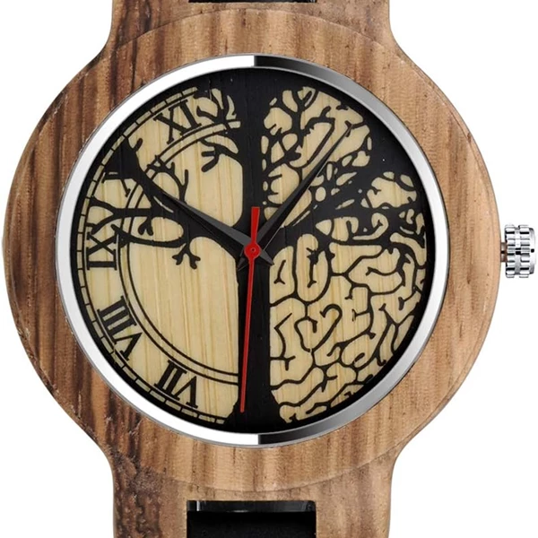 Unendlich U Bamboo Men's & Women's Watch - Tree of Life Design