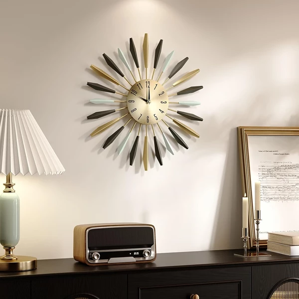 Mid Century Modern Wall Clock 22 Inch