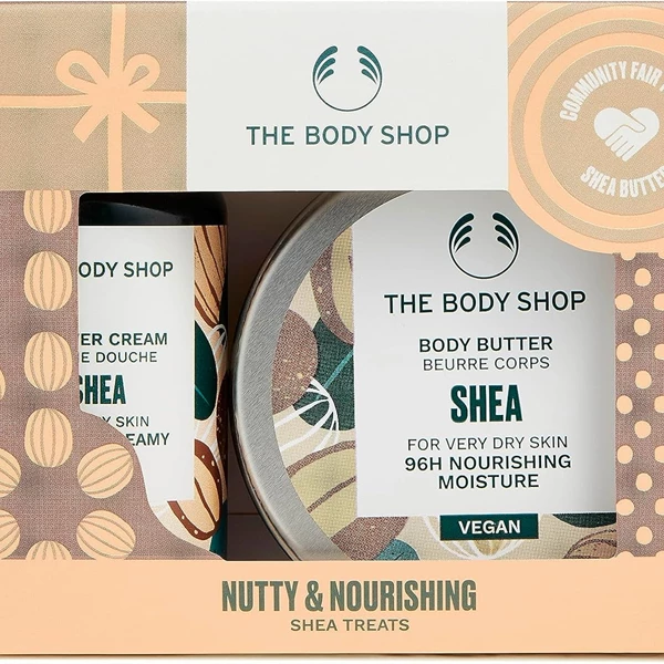 The Body Shop Nutty & Nourishing Shea Treats, Vegan, 2-Piece Set