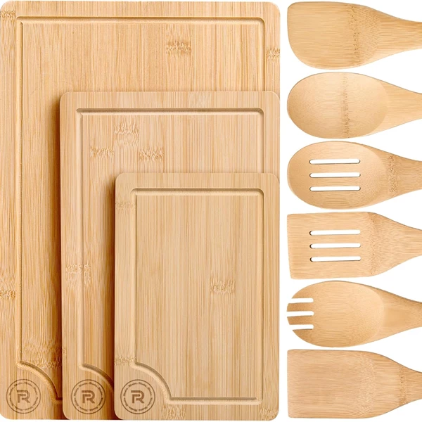 Riveira Bamboo Cutting Boards For Kitchen