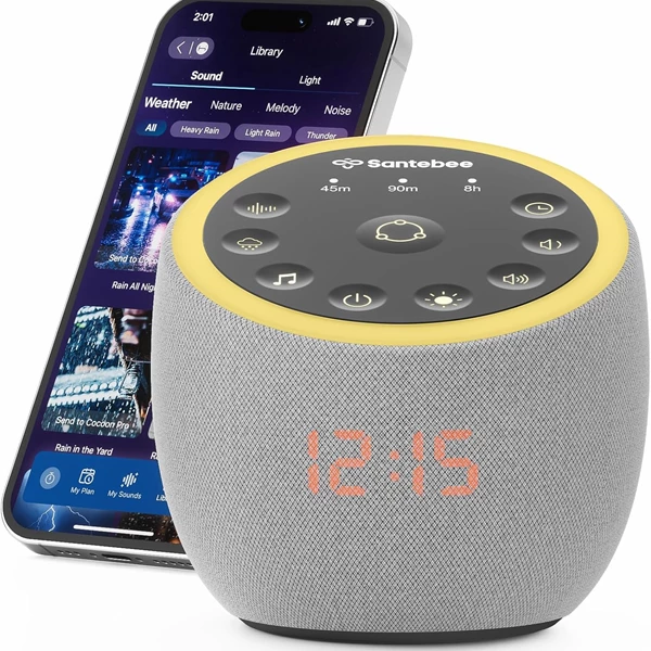 Smart White Noise Sound Machine with 361 Soothing Sounds