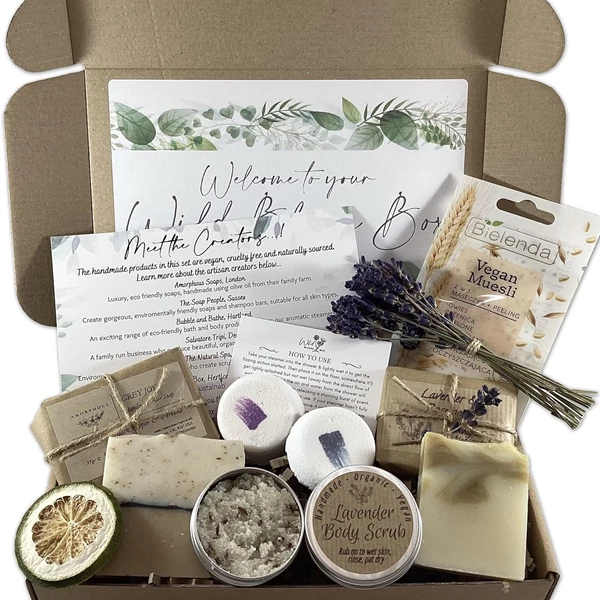 Vegan Shower & Skincare Set - Luxury Spa Gift